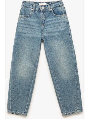 Pamuklu Cepli Rahat Kesim Denim Pantolon