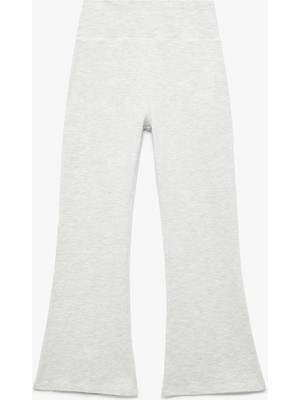 Pamuklu Ispanyol Paça Slim Fit Basic Pantolon