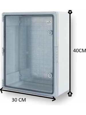 Plastik Pano Şeffaf Kapaklı Taban Saçlı 30*40*22