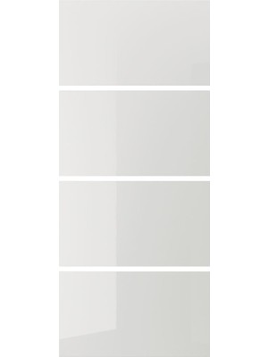 Sürgü Kapak Paneli, Parlak Cila-Açık Gri, 100X236 cm