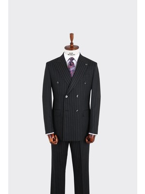 Kırlangıç Yaka Kruvaze Erkek Takım ELBISE-KAX1202S