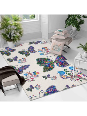 Kaymaz Taban Yıkanabilir Halı – Mutfak, Salon, Yatak Odası Için Modern Dijital Baskı Halı