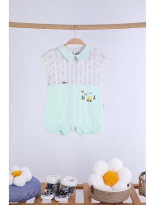 Babyhola %100 Pamuk Erkek Bebek Tulum 13668