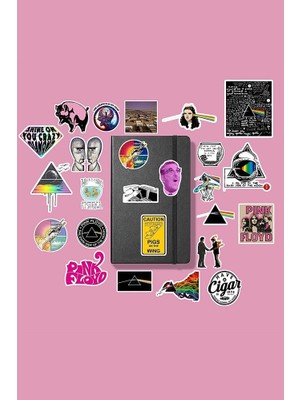 Pink Floyd Sticker Paketi /bullet Journal Defter Çıkartma Ajanda Laptop Etiket