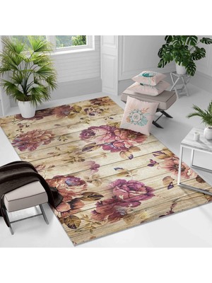 Kaymaz Taban Yıkanabilir Halı – Mutfak, Salon, Yatak Odası Için Modern Dijital Baskı Halı