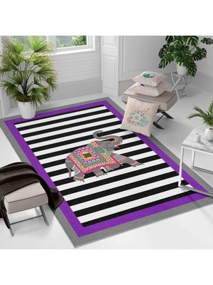 Kaymaz Taban Yıkanabilir Halı – Mutfak, Salon, Yatak Odası Için Modern Dijital Baskı Halı