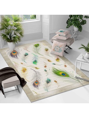 Kaymaz Taban Yıkanabilir Halı – Mutfak, Salon, Yatak Odası Için Modern Dijital Baskı Halı