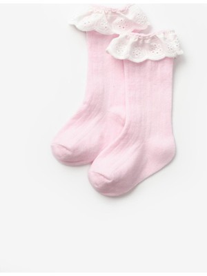 Le Mabelle Pembe  Fistolu Kız Çocuk Çorap