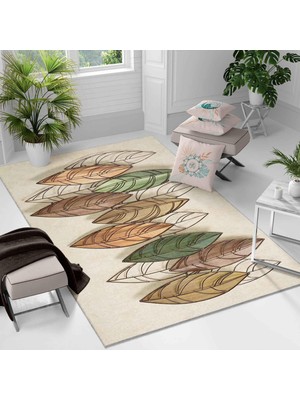 Kaymaz Taban Yıkanabilir Halı – Mutfak, Salon, Yatak Odası Için Modern Dijital Baskı Halı