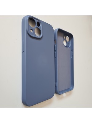 More Gsm İphone 13 ile Uyumlu Logosuz Kamera Korumalı Lansman Içi Kadife Silikon Kılıf