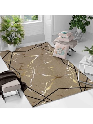 Kaymaz Taban Yıkanabilir Halı – Mutfak, Salon, Yatak Odası Için Modern Dijital Baskı Halı