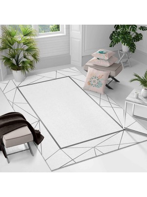 Kaymaz Taban Yıkanabilir Halı – Mutfak, Salon, Yatak Odası Için Modern Dijital Baskı Halı