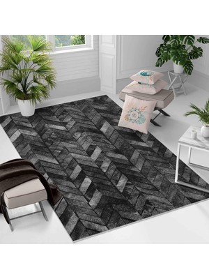 Kaymaz Taban Yıkanabilir Halı – Mutfak, Salon, Yatak Odası Için Modern Dijital Baskı Halı