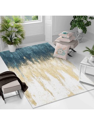 Kaymaz Taban Yıkanabilir Halı – Mutfak, Salon, Yatak Odası Için Modern Dijital Baskı Halı