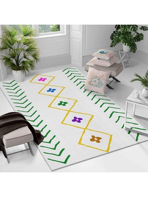 Kaymaz Taban Yıkanabilir Halı – Mutfak, Salon, Yatak Odası Için Modern Dijital Baskı Halı