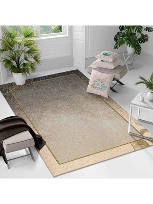 Kaymaz Taban Yıkanabilir Halı – Mutfak, Salon, Yatak Odası Için Modern Dijital Baskı Halı (SLNHAL177)