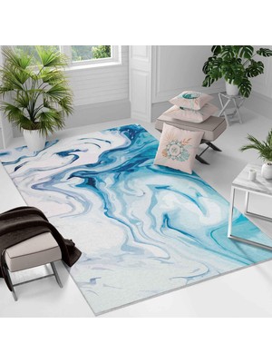 Kaymaz Taban Yıkanabilir Halı – Mutfak, Salon, Yatak Odası Için Modern Dijital Baskı Halı