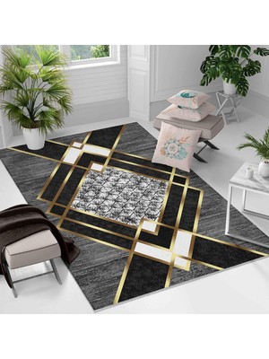 Kaymaz Taban Yıkanabilir Halı – Mutfak, Salon, Yatak Odası Için Modern Dijital Baskı Halı