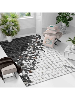 Kaymaz Taban Yıkanabilir Halı – Mutfak, Salon, Yatak Odası Için Modern Dijital Baskı Halı