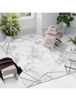 Kaymaz Taban Yıkanabilir Halı – Mutfak, Salon, Yatak Odası Için Modern Dijital Baskı Halı