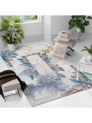 Kaymaz Taban Yıkanabilir Halı – Mutfak, Salon, Yatak Odası Için Modern Dijital Baskı Halı