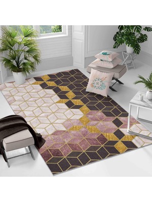 Kaymaz Taban Yıkanabilir Halı – Mutfak, Salon, Yatak Odası Için Modern Dijital Baskı Halı