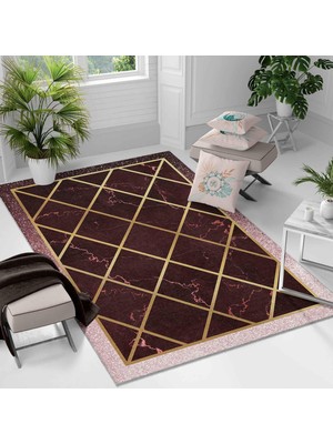 Kaymaz Taban Yıkanabilir Halı – Mutfak, Salon, Yatak Odası Için Modern Dijital Baskı Halı