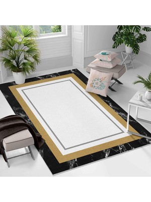 Kaymaz Taban Yıkanabilir Halı – Mutfak, Salon, Yatak Odası Için Modern Dijital Baskı Halı (SLNHAL161)