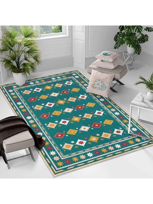 Kaymaz Taban Yıkanabilir Halı – Mutfak, Salon, Yatak Odası Için Modern Dijital Baskı Halı