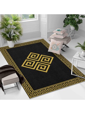 Kaymaz Taban Yıkanabilir Halı – Mutfak, Salon, Yatak Odası Için Modern Dijital Baskı Halı (SLNHAL168)