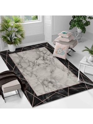 Kaymaz Taban Yıkanabilir Halı – Mutfak, Salon, Yatak Odası Için Modern Dijital Baskı Halı