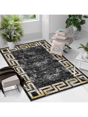 Kaymaz Taban Yıkanabilir Halı – Mutfak, Salon, Yatak Odası Için Modern Dijital Baskı Halı