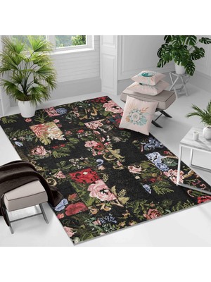 Kaymaz Taban Yıkanabilir Halı – Mutfak, Salon, Yatak Odası Için Modern Dijital Baskı Halı