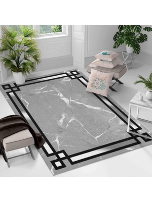 Kaymaz Taban Yıkanabilir Halı – Mutfak, Salon, Yatak Odası Için Modern Dijital Baskı Halı