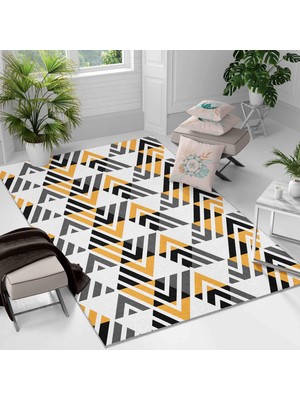 Kaymaz Taban Yıkanabilir Halı – Mutfak, Salon, Yatak Odası Için Modern Dijital Baskı Halı