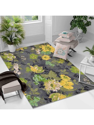 Kaymaz Taban Yıkanabilir Halı – Mutfak, Salon, Yatak Odası Için Modern Dijital Baskı Halı