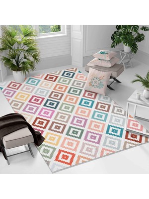 Kaymaz Taban Yıkanabilir Halı – Mutfak, Salon, Yatak Odası Için Modern Dijital Baskı Halı