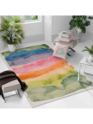 Kaymaz Taban Yıkanabilir Halı – Mutfak, Salon, Yatak Odası Için Modern Dijital Baskı Halı