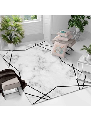 Kaymaz Taban Yıkanabilir Halı – Mutfak, Salon, Yatak Odası Için Modern Dijital Baskı Halı