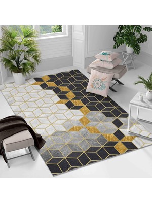 Kaymaz Taban Yıkanabilir Halı – Mutfak, Salon, Yatak Odası Için Modern Dijital Baskı Halı