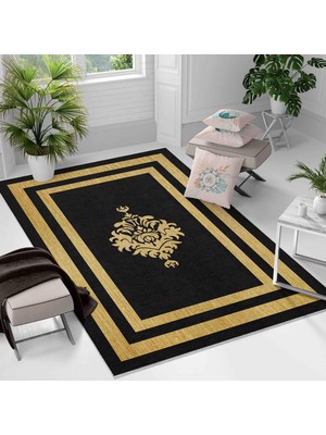 Kaymaz Taban Yıkanabilir Halı – Mutfak, Salon, Yatak Odası Için Modern Dijital Baskı Halı (SLNHAL166)