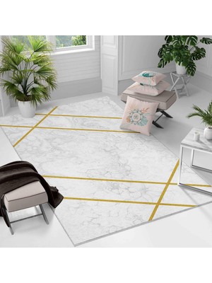 Kaymaz Taban Yıkanabilir Halı – Mutfak, Salon, Yatak Odası Için Modern Dijital Baskı Halı