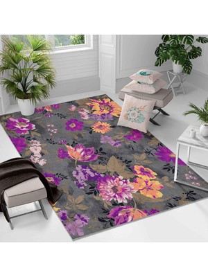 Kaymaz Taban Yıkanabilir Halı – Mutfak, Salon, Yatak Odası Için Modern Dijital Baskı Halı