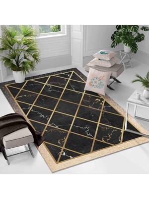 Kaymaz Taban Yıkanabilir Halı – Mutfak, Salon, Yatak Odası Için Modern Dijital Baskı Halı