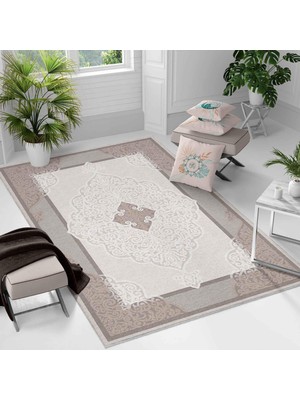 Kaymaz Taban Yıkanabilir Halı – Mutfak, Salon, Yatak Odası Için Modern Dijital Baskı Halı (SLNHAL164)