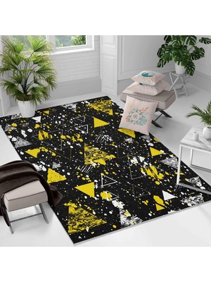 Kaymaz Taban Yıkanabilir Halı – Mutfak, Salon, Yatak Odası Için Modern Dijital Baskı Halı