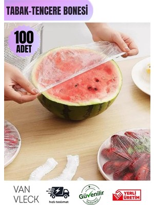 100’LÜ Lastikli Gıda Bonesi – Tencere & Tabak Bonesi, Pratik ve Çok Amaçlı Gıda Koruyucu