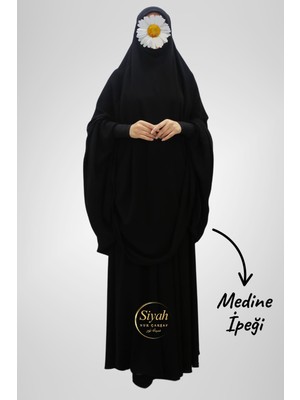 Sultan Baş Iki Parça Sandy Kol Medine Ipeği Çarşaf