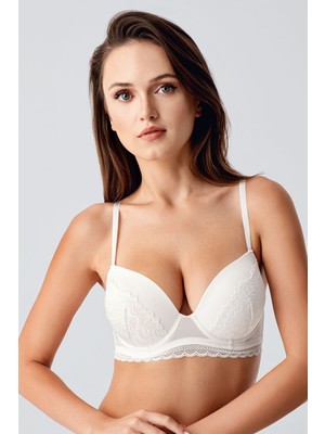 Kadın Desteksiz C Cup Dantelli Sütyen
, 348390