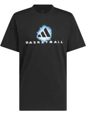 Adidas Performance JV8420 Basketball Lights Grafikli Tişört